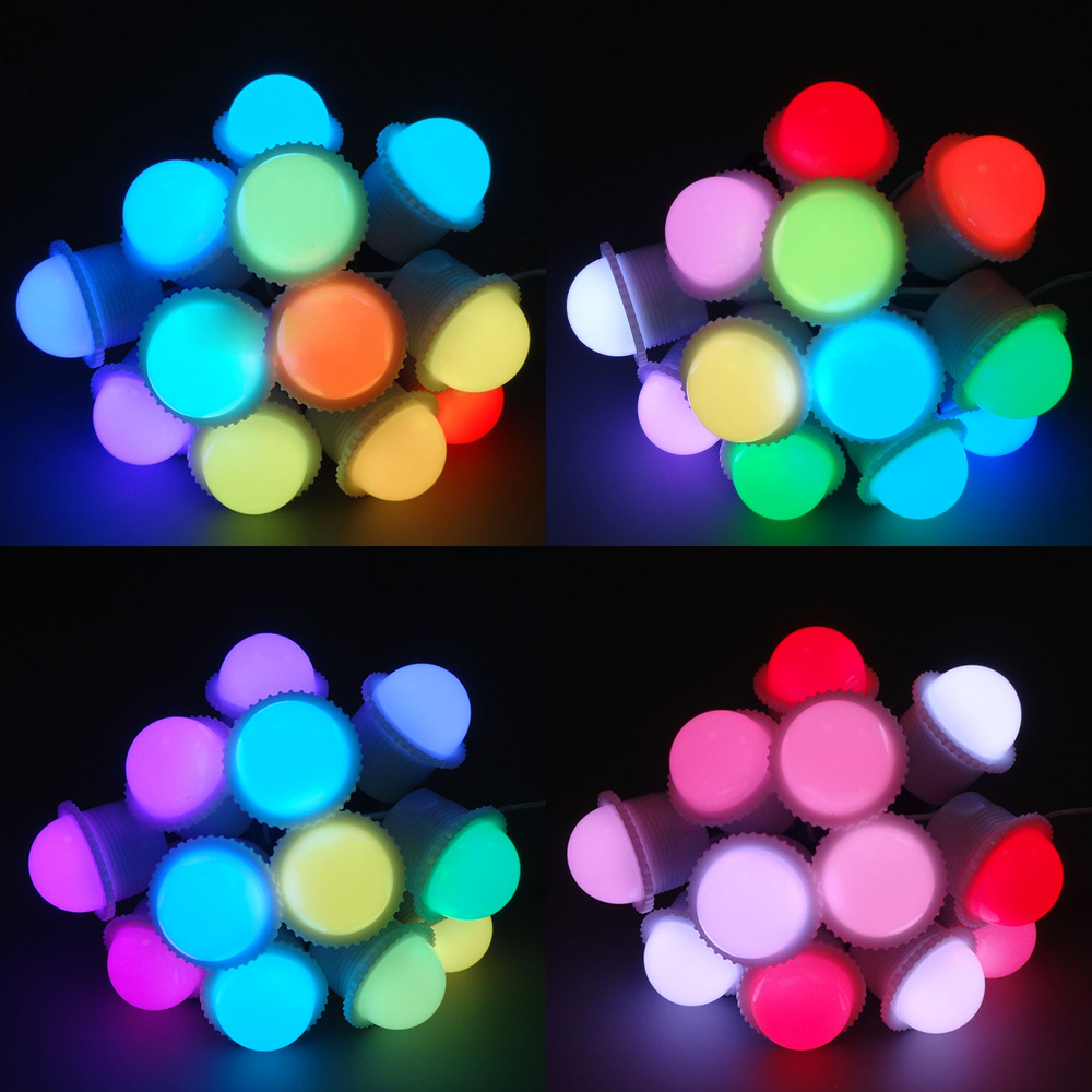 DC12V Diameter 2.6cm 5050SMD UCS1903/DMX512 Pixel Module Full-color Outside-control Running Horse Lamp Water Gradient Chase Door Head Outdoor Waterproof IP67 Programmable Digital LED Point Light Pixel Light DC12V Diameter 2.6cm 5050SMD UCS1903/DMX512 Pixel Module Full-color Outside-control Running Horse Lamp Water Gradient Chase Door Head Outdoor Waterproof IP67 Programmable Digital LED Point Light Pixel Light